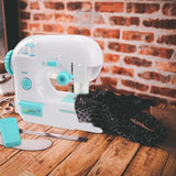 Mini Electric Sewing Machine Precision Sewing Toy Kit Household Sewing Cloth Device Handheld Electrec Sew Needlework Tools