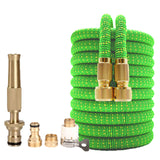 Portable High Pressure Water Gun Expandable Magic Flexible Garden Hose Watering Pipe Car Wash Spray Gun Brass Nozzle Sprinkler