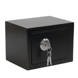 New Arrival Professional and Durable Strong Iron Steel Key Operated Security Money Cash Safe Box For Home Office Jewelry Black