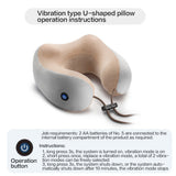 Vibration Neck Massager Electric Cervical Massage Pillow Cervical Spine Massager Massage Vibrator Pain Relief Physiotherapy