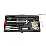 Spark Plug Repair Kit Metal Spark Plug Tap Thread Repair Tools Rethreading Set with Portable Case for Auto Repair