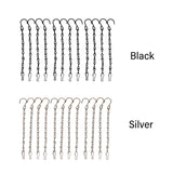 12pcs Balcony Holder With Clips Hooks Lanterns Hanging Basket Chain Home Decor Flower Pot Indoor Outdoor Wind Chimes Bird Cage