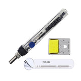 T12 75W Mini Electric Soldering Iron Adjustable Temperature Solder Welding Station DC 12-24V Digital Display DIY Handle Kit SH72