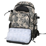 Fishing Tackle Backpack with 3 Fishing Tackle Trays Boxes Waterproof Fishing Tackle Storage Bag Organizer Bag for fishing