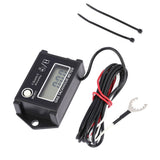 LCD Digital Tachometer Gas Engine Tach/Hour Meter Resettable RPM Tester for 2/4 Stroke Engine Motorcycles Maintenance Reminder