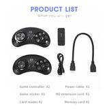 16-Bit MD Wireless Game Console for Sega Genesis Game Stick HDMI-Compatible 900+Game for Sega Genesis Mini/Mega Drive