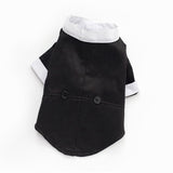 Gentleman Dogs Cat Costume Suit Tuxedo Formal Black Bow Tie Party Wedding Dress Apparel Jacket Clothes For Small Dog