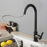 Kitchen Pull-Out Telescopic Cold And Hot Random Pulling Faucet Sink Dishwasher Basin Mixing Valve