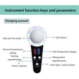 Electric Hot Cold Hammer Cryotherapy Face Lifting anti aging Skin Rejuvenation Tightening Device Spa Facial Skin Care Massager