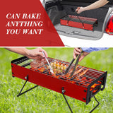 Outdoor Camping BBQ Grill Portable Folding Barbecue Charcoal Grill Patio Garden Party Camping BBQ Tools Camping Equipment