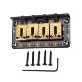 1 Set Guitar Saddle Bridge for 4 String Cigar Box Bass Guitar Black