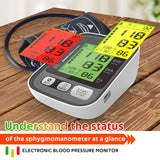 Arm Blood Pressure Monitor Digital Automatic Medical Equipment Portable Heart Beat Rate Pulse Meter Rechargeable Sphygmomanomete