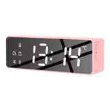 Wireless Speaker FM Radio Sound Box Desktop Alarm Clock Music Player TF Card Bass Speaker Multi-function Desk Clocks Night Light