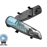 Car DVR Dash Camera 170 Degree Wide Angle Lens Video Recorder Rearview Mirror Dash Cam Front Cam Driving Recorder 1080 HD