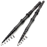 1.8m2.1m2.4m2.7m3.0m ultrashort telescopic fishing rod carbon carp rod Portable Travel Trout Spinning Rod Long shot fishing pole