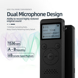 110 hours long time 1536kbps digital voice recorder-password- timing automatic recording-voice activation-with MP3 play
