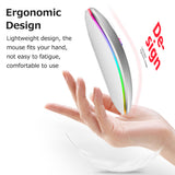 Wireless Optical Mouse 2.4G+BT3.0+BT5.2 Three-mode Connection Ergonomic Mute Mouse Built-in 500mAh Battery for PC Laptop