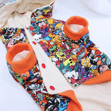 Cute Cartoon Winter Warm Dog Clothes Cotton Hoodies Clothes for Small medium dogs Costumes Coat For Cat French Bulldog Chihuahua