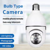 1080P Wireless Light Bulb Monitor Camera WiFi Smart Camera 2MP Supports Night Vision 2-way Talk Motion Detection &amp; APP Remote