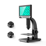 Inskam315 7 Inch IPS High Definition Screen Industrial Digital Microscope Camera 0-2000x Multipurpose Tool Dual LED Light Source