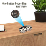 Small Car Voice Activated Recorder One Button Digital Voice Recorder with Earbud MP3 Player Music for Lecture Meeting