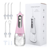 5 Modes Oral Irrigator USB Rechargeable Water Floss Portable Dental Water Flosser Jet 350ml Irrigator Dental Teeth Cleaner+5 Jet
