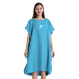 Quick Dry Hooded Towel with Hood Wetsuit Changing Towel Beach Poncho for Beach Kayak Swimming Surfing Beach Outdoor Sports