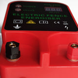 10KM Electric Fence Energizer Livestock  High Voltage Pulse Controller High-decibel Alarm Waterproof LCD Voltage Display