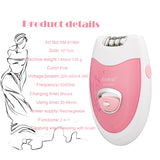 Kemei Electric Epilator Rechargeable Women Shaver Hair Removal  Bikini Body Face Underarm Depilator Razor Shaving Machine 45G