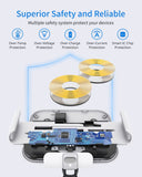 Dual Coil Wireless Car Charger for Galaxy Z Fold 3, Fast Charging Phone Holder Landscape Mount for Galaxy S22 Ultra/Note20
