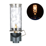 Gas Camping Lantern Outdoor Camping Gas Lamp Snowflake Lampshade Retro Lampshade Atmosphere Light Camp Light Lighting