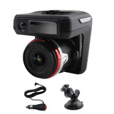 2-in-1 2.4 Inch 720P Car DVR Camera Radars Detector Speedometer Video Recorder 140 Degrees Lens Car Electronics Accessories