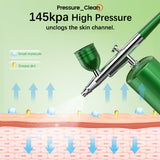 145KPA Oxygen Injector Mini Air Compressor Kit Face Care Spray Gun Airbrush For Nail Art Tattoo Craft Cake Nano Fog Mist Sprayer