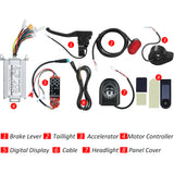 Electric Scooter 36V 250W Brushless Motor Controller with Digital Display Headlight Taillight Electric Scooter for Xiaomi M365