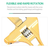 Bathroom Adjustable Wrench Short Handle and Large Opening Shifting Wrench Bathroom Spanner for Pipe Air Conditioner Maintenance