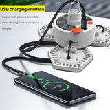 Portable LED Solar Light Remote Control Usb Rechargeable Solar Charge Lamp  Night Maket Emergency Light Tent Camping Work Light