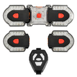 USB Rechargeable Wireless Control Bike Turn Signal Light IPX6 Waterproof Bicycle Front Rear Safety Warning Light Rear Lantern