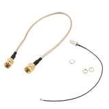 15Cm U.FL/IPX To RP-SMA Female Antenna Pigtail Jumper Cable Gold &amp; 12 Inch RP-SMA Female To RP SMA Female Plug RF Pigtail Cable