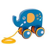 Baby Walker Toy Wooden Dragging Animal Cartoon Hand Pull Rope Car Learn To Walk Toddler Early Teaching Toy Child Gift Kid Toy