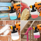 Electric Paint Sprayer 550W 800ml Container for Home Interior Exterior Wall Cars Fences Furniture and Outdoors Painting Projects