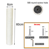 PVC Cat Scratching Post for Cat Tree DIY Cat Climbing Frame Replacement Post Sisal Rope Entangle Kitten Toy Scratch Furniture
