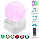 White Noise Machine Sleep Colorful Light Music Sleep Aid Therapy Sound Machine For Baby Adult Night Light Volume Remote Control