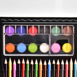 150 Pcs/Set Drawing Tool Kit with Box Painting Brush Art Marker Water Color Pen Crayon Kids Gift 2021