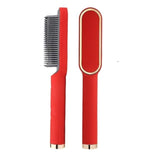 Hair Straightener Brush Heat Comb Hair Straightening Iron Adjustable Temperature Settings Anti Scalding Professional Hair Salon