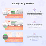 Women Electric Razor For Women Cordless Lady Shaver Long Battery Life Fast Charging Girl Electric Razor With 3-1 Shaving Blade