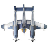 Hornet Strike Aircraftt Building Blocks P-98 Nemesis Spaceship Model Bricks Creative Hobby Toys for Children Collection Gifts