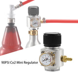 Soda Water C02 Charger Kit,Homebrew Mini Regulator 0-90psi Gauge with Barbed Fitting European Standard TR21-4 Paint Ball Adaptor