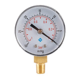 0～-30inHg 0～-1bar 50mm Diameter 1/4 1/8 BSPT Vacuum Pressure Gauge Air Pressure Gauge Oil Pressure Gauge