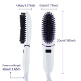 Electric Hot Comb Professional Hair Straightener Heating Hair Straightening Brush Styling Hair Comb Negative Lon Hair Curler