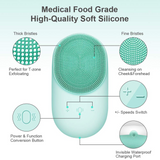 Silicone Sonic Face Scrubber Brush Skin Care Ultrasonic Cleaner Waterproof Face Cleansing Brush Remove Blackhead Beauty Massager